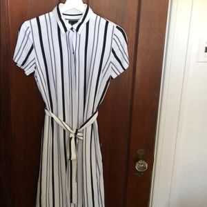 Ann Taylor stripe shirtdress 6